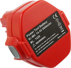 Avizar Ersatzbatterie Makita Werkzeug 1420 NiMH 14.4V 3000mAh 43.2Wh Rot Avizar Ersatzbatterie Makita Werkzeug 1420 NiMH 14.4V 3000mAh 43.2Wh Rot