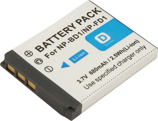 Avizar Kamera-Batterie Sony Np-bd1 Np-fd1 Li-ion 3.7v 680mah 2.5wh Weiße