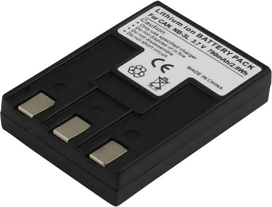 Baterie Li-ion Avizar 3.7v Canon Cameră Digitală 790mah Compatibilă Nb-3l Neagră