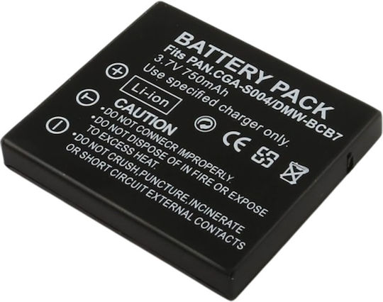Avizar Battery 750mah Camera Panasonic Lumix Dmc-fx2 3.7v Li-ion Black