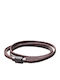 The Gem Stories Men's Leather Bracelet 21cm