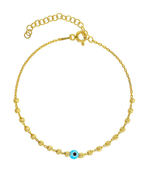 Damen Armband mit Design Auge aus Silber Vergoldet