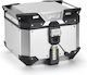 Givi Trekker Outback Evo Μπαγκαζιέρα Μοτοσυκλέτας Monokey Αλουμινίου 42lt Ασημί