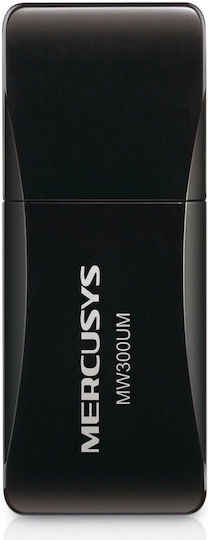 Mercusys N300 USB Netzwerkadapter mit Drahtloser Verbindung Wi-Fi 300Mbps (v1)
