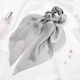Samt Scrunchy Haargummi Haarband Grau