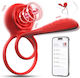 Vibrant Inel Cock Roșu EM-RINGVIB-APP-USB-10V-11186