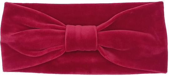 Velvet Turban Knot Hair Band 10cm Red