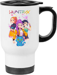 Κούπα Θερμός Huntrix 450ml Λευκή