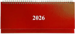 Weekly Planner 2026 30x13 Spiral Red Weekly Planner 2026 30x13 Spiral Red