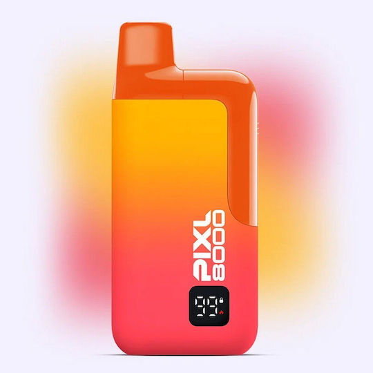 Pixl Țigară Electronică De Unică Folosință 8000 Inhalări Juicy Peach 2ml 20mg Portocalie