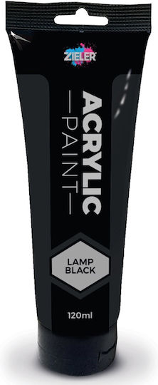Zieler Premium Acrylfarben Lampenschwarz 120ml 609299399