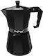 Cheffinger Cafetieră Italiană din Aluminiu 320ml 6 Cești Mâner Ergonomic Negru