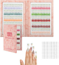 Magnetisches Nagelzubehör Musterbuch Für Nagellacke 120 Plätze & Magnetisches Gel Klare Mandel Tips