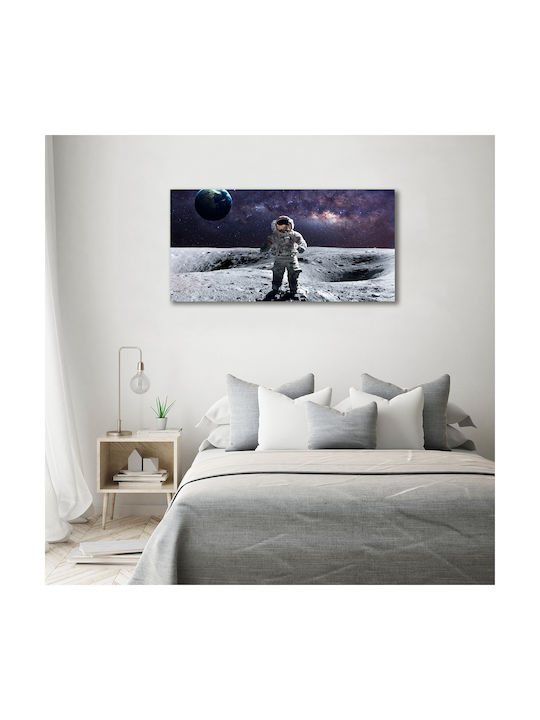 Panou De Perete Pânză Casă Birou Sau Spațiu Profesional Astronaut 140x70 Cm