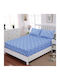 Casa Colori Sheet Semi Double with Elastic 120x200+30cm. Imperial Imperial Blue