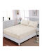 Casa Colori Sheet Semi Double with Elastic 120x200+30cm. Ecru Elegance Ecru