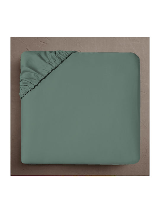 Isadore Lorraine New Limited Edition Σεντόνι Ημίδιπλο με Λάστιχο 120x200+30εκ. Khaki (3τμχ)