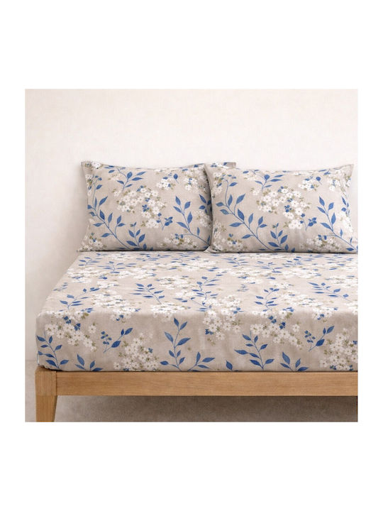 My Home Luxury Sheet Sets Semi-Double with Elas...