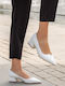 Leder Pumps Weiß
