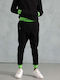 Jogginghose Neon Green, Black
