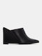 Mules mit Chunky Hoch Absatz in Schwarz Farbe