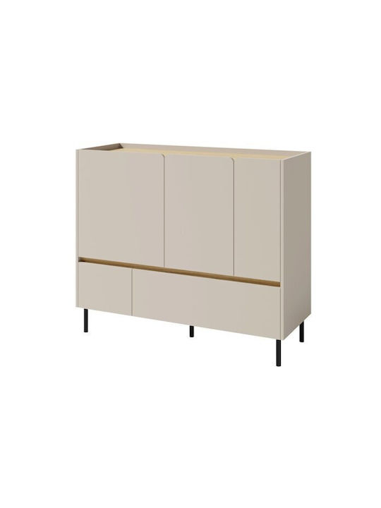 Μπουφές Fiosono 107 mit Schubladen Beige, Oak 4...