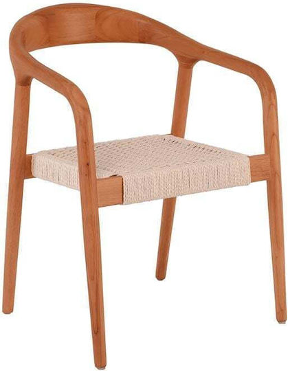Lexy Dining Room Wooden Armchair Nut 56x56x78cm