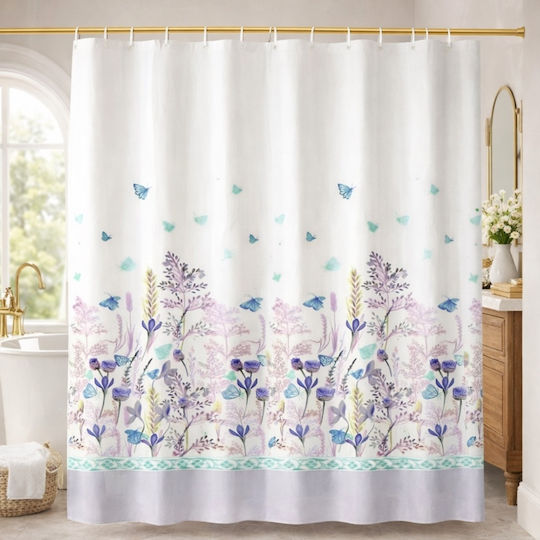 My Home Luxury Fabric Shower Curtain 180x180cm 587894