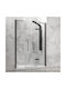 Karag Tinos Shower Screen for Shower with Hinged Door 70x200cm Mat