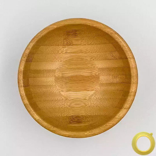 Pandaboo Baby Food Bowl made of Bamboo Yellow