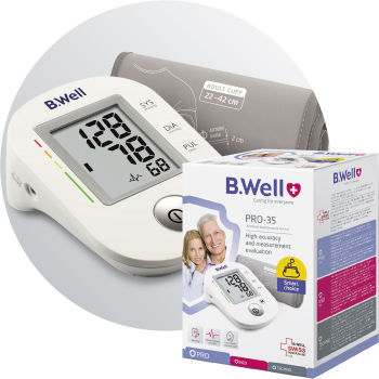 B-Well PRO-35 Electronical Blood Pressure Monitor Arm with Arrhythmia Detection PRO-35