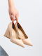 Leder Pumps Beige