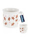 Orion Christmas Mug Ceramic White D11.5cm.