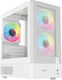 Armaggeddon DF-DUPLEX2-CHRW Gaming Micro Tower Κουτί Υπολογιστή με Πλαϊνό Παράθυρο Λευκό
