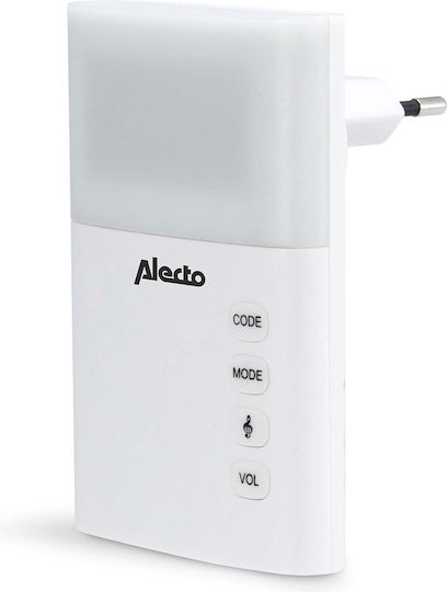 Alecto 36-melodi Inklusive Kabellose Haustürklingel LED Anzeige Weiß