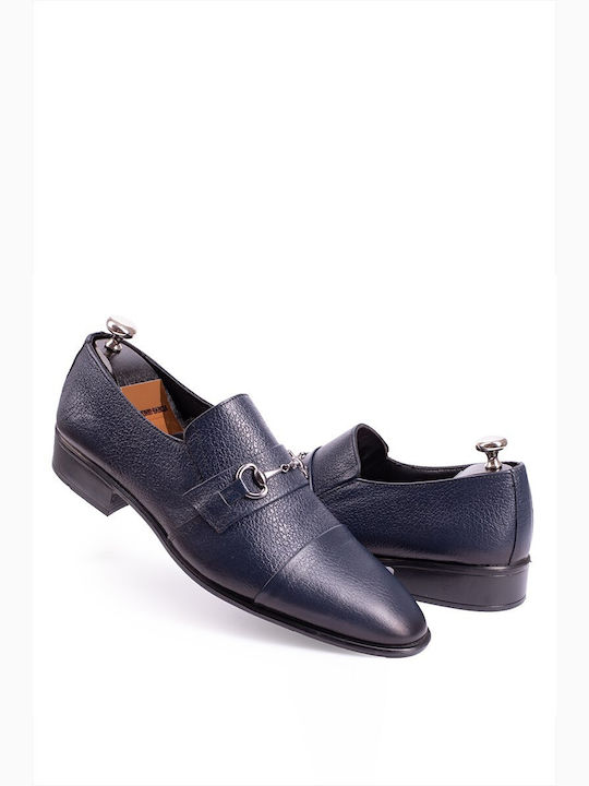 Leder Herrenschuhe Blau