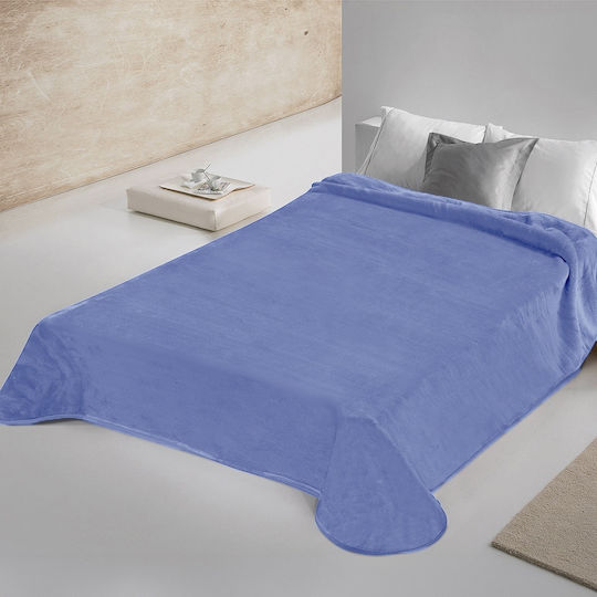 Adam Home 700 Одеяло Кадифено Едноспално 160x220см Син