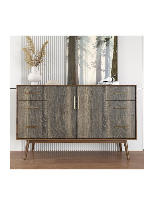 Self-adhesive Furniture Countertop Wallpaper Dark Wood 40x300 Cm