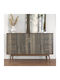 Self-adhesive Furniture Countertop Wallpaper Dark Wood 40x300 Cm