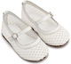 Babywalker White Baptism Fabric Pumps