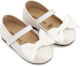 Babywalker White Baptism Fabric Pumps
