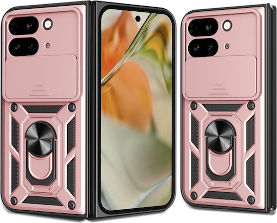 Magnetic Umschlag Rückseite Rosa (Google Pixel 9 Pro Fold)