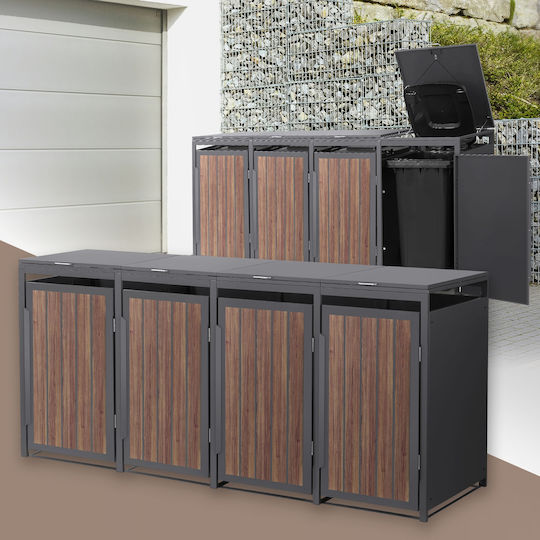 ML-Design Plastic Coș de gunoi Deșeuri 240lt