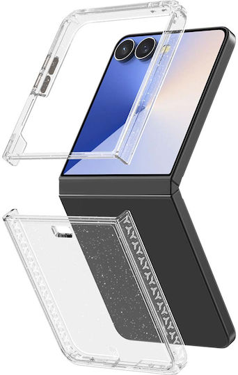 Force Case Double Case Galaxy Z Flip 7 Recycled Glitter Shockproof Sienna