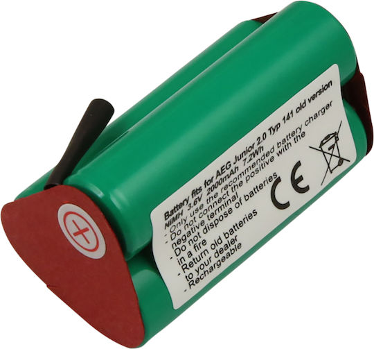 Baterie Avizar Aspirator Aeg Junior 2.0 Tip 141 NiMH 3.6V 2000mAh 7.2Wh Verde