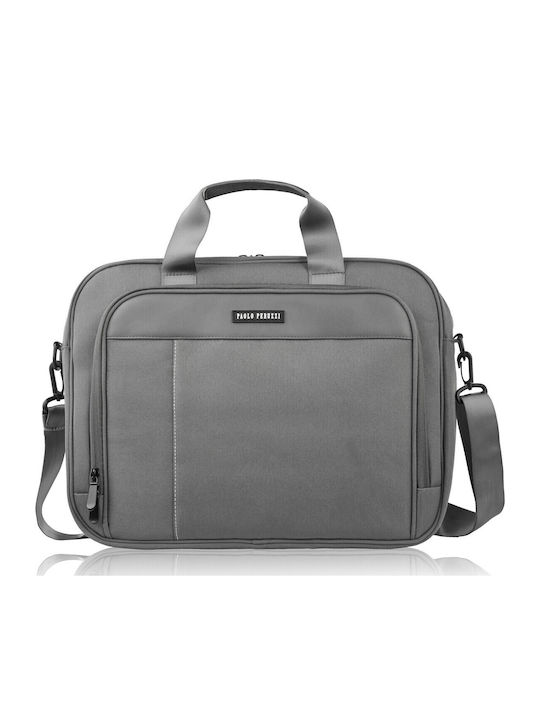 Geantă Laptop Gri Unisex Material Ușor Umăr Paolo Peruzzi As-02-dgr