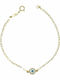 Kontopoulos Women's Bracelet with design Eye made of Gold 9K