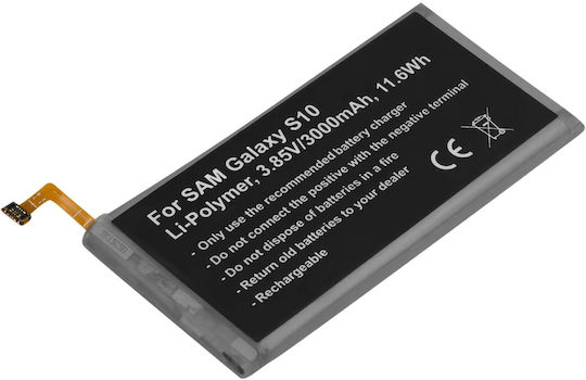 Avizar Li-polymer 3000mah Battery Smartphone Compatible Samsung Galaxy S10 3.85v Grey