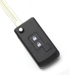 Nissan 2+1 Button Folding Key Case Square Model Modified
