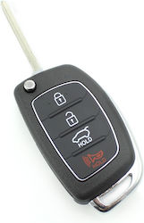 Husă Pliabilă Pentru Cheie Hyundai 3+1 Butoane Husă Pliabilă Pentru Cheie Hyundai 3+1 Butoane